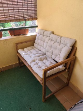 Banco de madera para terraza