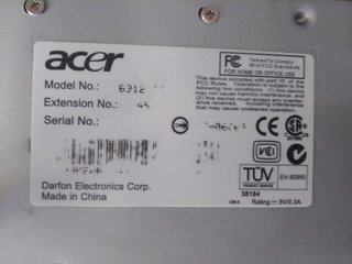 Teclado Mecánico Acer PS/2 Español Retro