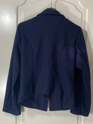 Blazer corto donna elegante taglia S blu