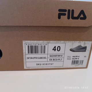 Zapatillas Fila Mujer Blancas y grises