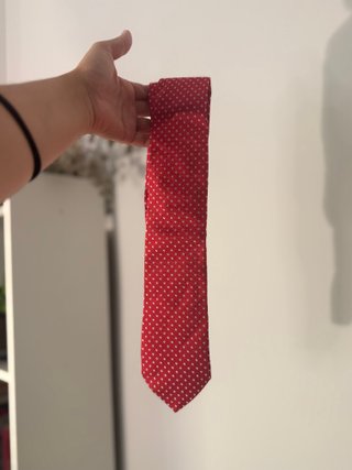 Corbata Massimo Dutti Roja Estampada