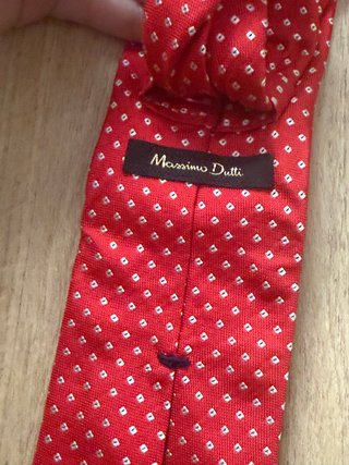 Corbata Massimo Dutti Roja Estampada