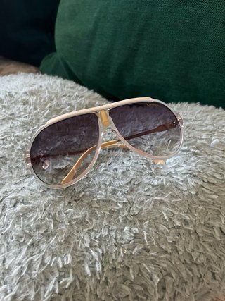 Gafas de sol Carrera vintage blancas y doradas