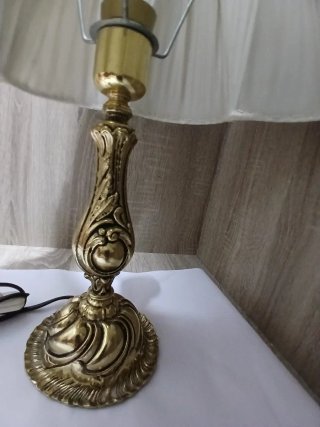 Pareja Lamparas Mesa Bronce Vintage  640513971