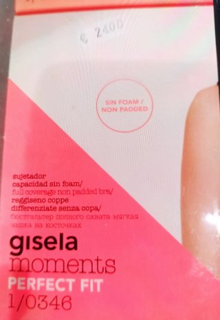 2 Sujetadores Gisela Perfect Fit Negro