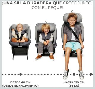 Kinderkraft I-GROW 360° ISOFIX y TOP TETHER Silla