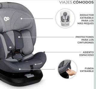 Kinderkraft I-GROW 360° ISOFIX y TOP TETHER Silla