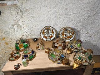 Faroles Granadinos de Cristal y Metal