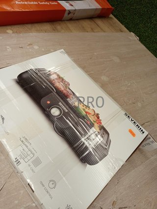 Severin Barbacoa de mesa eléctrica con placa de parrilla