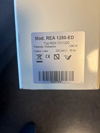 Radiador eléctrico blanco