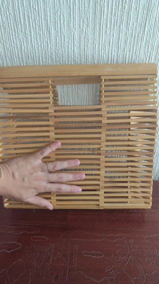 Bolso de madera plegable