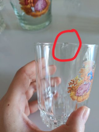 Juego 6 Vasos + Cubitera Vintage