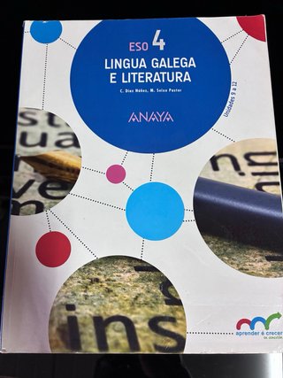 Lingua galega e literatura 4ESO, tres libros.