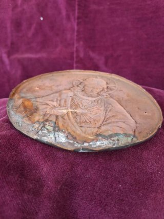 Placa Sagrado Corazón Jesús Antigua