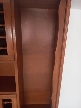 Mueble de salón antiguo de madera 2x1,20x48cm.
