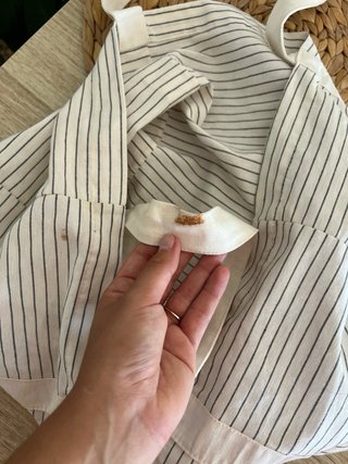 Bolso Zara Rayas Blanco y Negro