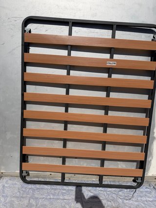 Somier 150x190 cm Metal y Madera