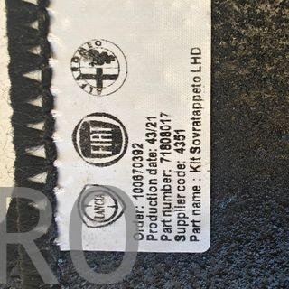 JUEGO ALFOMBRILLAS FIAT / CITROEN / PEUGEOT NUEVO