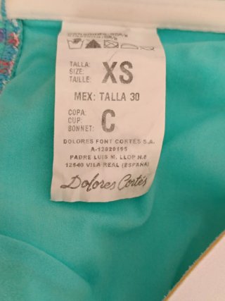 Top Bikini Cuadros Multicolor