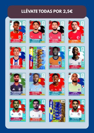 Lote Cromos Panini Mundial FIFA 2026