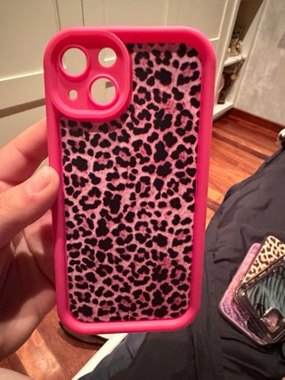 Funda iPhone 13 Leopardo Rosa