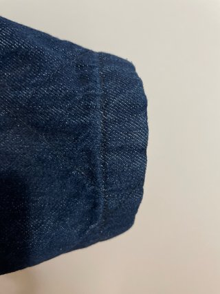 Chaqueta Zara tejana forrada azul