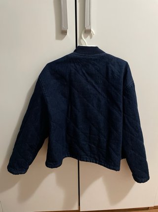 Chaqueta Zara tejana forrada azul