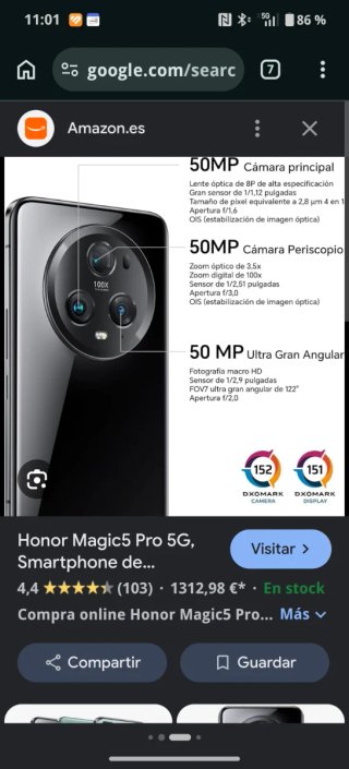 Honor Magic 5 Pro verde