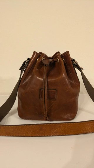 Zaino secchiello Herry Winner pelle marrone