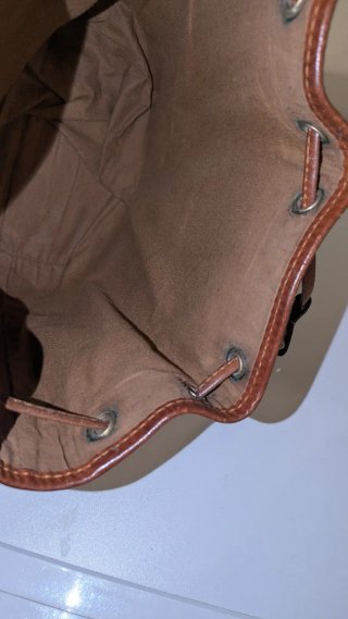 Zaino secchiello Herry Winner pelle marrone