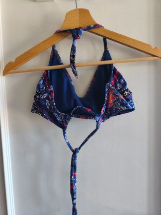 Bikini azul estampado