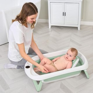 Bañera Plegable Bebé con Termómetro