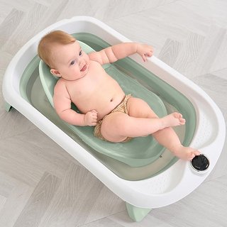 Bañera Plegable Bebé con Termómetro