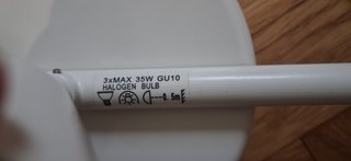 Lámpara aplique Techo 3 Focos Tross Ikea blanco