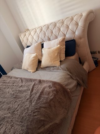 Cama Matrimonial con Cabecero y Canapé