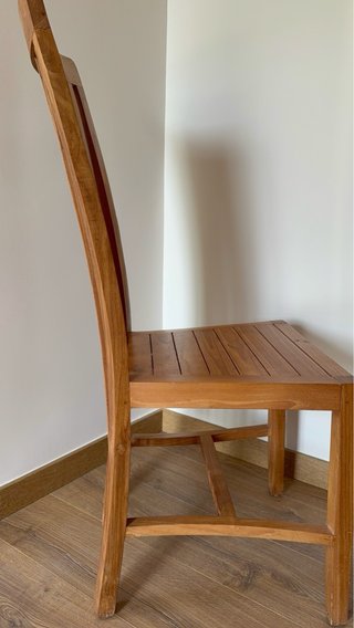 Juego de 4 sillas de comedor de madera