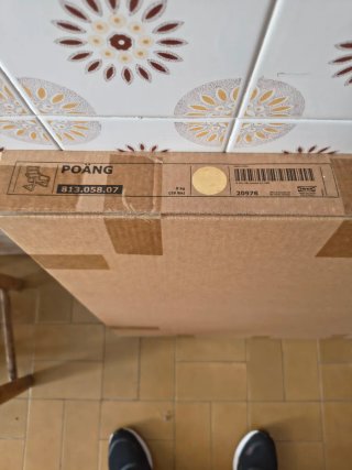 Sillón Poäng Ikea Gris Oscuro Sin Abrir.