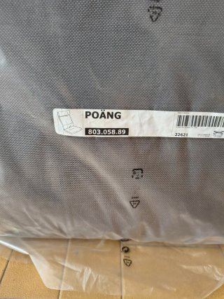 Sillón Poäng Ikea Gris Oscuro Sin Abrir.
