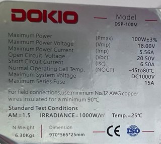 2 Placas Solares con Cables