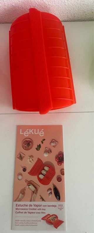 Lote 3 Estuches Vapor Microondas Lekue
