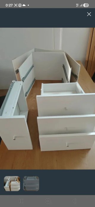 Pack 4 Cajones para Estantería Kallax Ikea