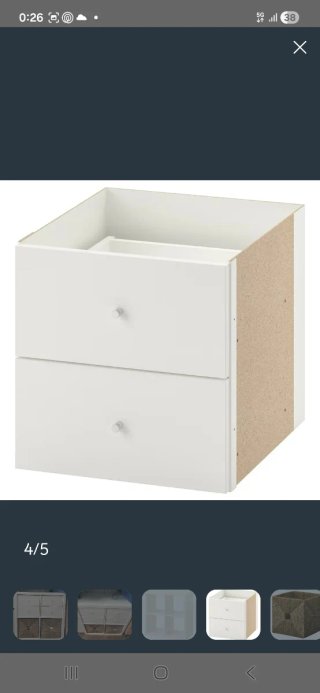 Pack 4 Cajones para Estantería Kallax Ikea