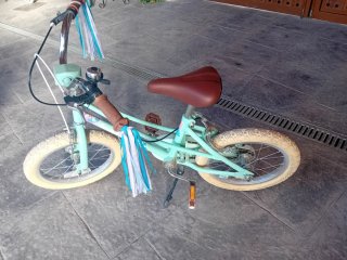 Bici Joystar verde menta 5-6 años
