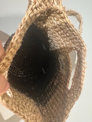 Bolso de rafia nuevo con etiquetas
