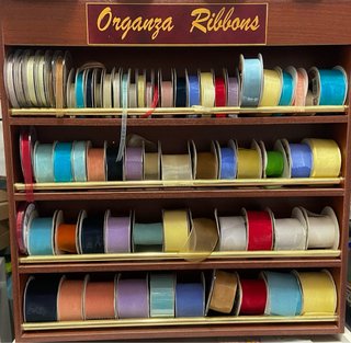 Lote de cintas de organza de diferentes tamaños