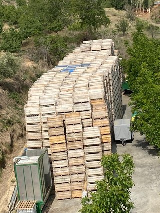Palets de madera para uso agrícola