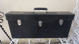 Maletines Vintage Cuero Negro 68x31x12 y 49x34x20