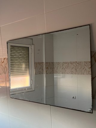 Espejo de pared metal y cristal