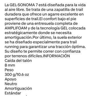 Zapatillas Trail Asics Gel Sonoma 7