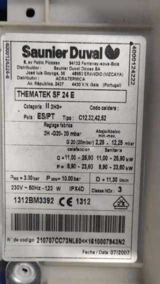 RECAMBIOS / DESPIECE SAUNIER THEMA TEK SF24 E